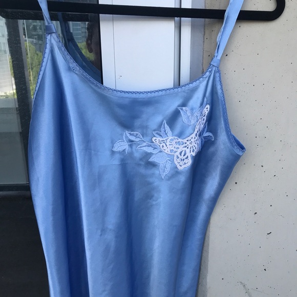 Baby Blue Butterfly Slip Dress - Picture 2 of 6